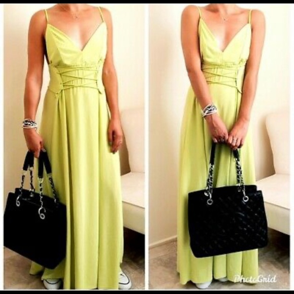 LONG DRESS WITH DRAWSTRING DRESS - Picture 4 of 14